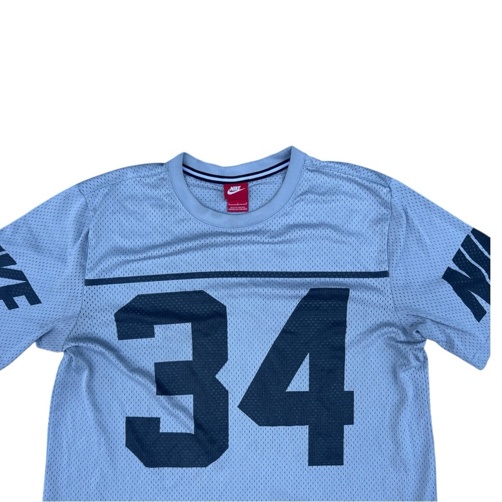 🏀 Nike Men’s Mesh Jersey Shirt #34 Light Blue Size L - Picture 3 of 7